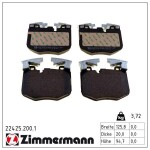 ZIMMERMANN Piduriklotsi komplekt,  ketaspidur 22425.200.1