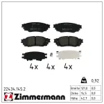 ZIMMERMANN Piduriklotsi komplekt,  ketaspidur 22434.145.2