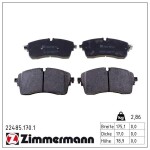 ZIMMERMANN Piduriklotsi komplekt,  ketaspidur 22485.170.1