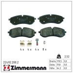 ZIMMERMANN Piduriklotsi komplekt,  ketaspidur 22492.200.2
