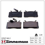 ZIMMERMANN Piduriklotsi komplekt,  ketaspidur 22507.160.2