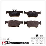 ZIMMERMANN Piduriklotsi komplekt,  ketaspidur 22531.160.1