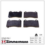 ZIMMERMANN Piduriklotsi komplekt,  ketaspidur 22569.150.1