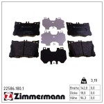 ZIMMERMANN  Piduriklotsi komplekt,ketaspidur 22586.180.1