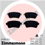 ZIMMERMANN Piduriklotsi komplekt,  ketaspidur 22588.175.1