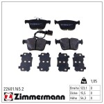 ZIMMERMANN Piduriklotsi komplekt,  ketaspidur 22601.165.2