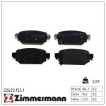 ZIMMERMANN Piduriklotsi komplekt,  ketaspidur 22623.155.1