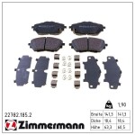 ZIMMERMANN Piduriklotsi komplekt,  ketaspidur 22782.185.2