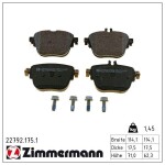 ZIMMERMANN Piduriklotsi komplekt,  ketaspidur 22792.175.1
