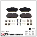 ZIMMERMANN Piduriklotsi komplekt,  ketaspidur 22802.190.2