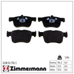 ZIMMERMANN Piduriklotsi komplekt,  ketaspidur 22813.170.1