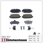 ZIMMERMANN Piduriklotsi komplekt,  ketaspidur 22844.165.2
