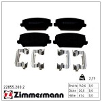 ZIMMERMANN Piduriklotsi komplekt,  ketaspidur 22855.200.2