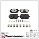 ZIMMERMANN Piduriklotsi komplekt,  ketaspidur 22942.195.2