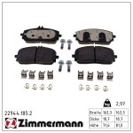 ZIMMERMANN Piduriklotsi komplekt,  ketaspidur 22944.185.2