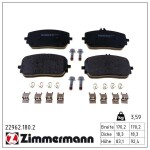 ZIMMERMANN Комплект тормозных колодок,  дисковый тормоз 22962.180.2