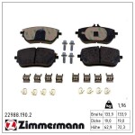 ZIMMERMANN Piduriklotsi komplekt,  ketaspidur 22988.190.2