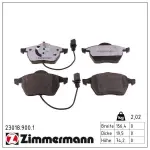 ZIMMERMANN Piduriklotsi komplekt,  ketaspidur rd:z 23018.900.1