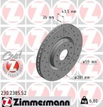 ZIMMERMANN Piduriketas SPORT Z 230.2385.52