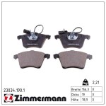 ZIMMERMANN Piduriklotsi komplekt,  ketaspidur 23034.190.1
