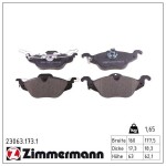 ZIMMERMANN Piduriklotsi komplekt,  ketaspidur 23063.173.1