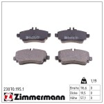 ZIMMERMANN Piduriklotsi komplekt,  ketaspidur 23070.195.1