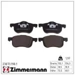ZIMMERMANN Piduriklotsi komplekt,  ketaspidur 23073.190.1