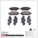 ZIMMERMANN Piduriklotsi komplekt,  ketaspidur 23096.165.1