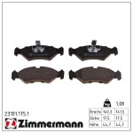 ZIMMERMANN Piduriklotsi komplekt,  ketaspidur 23101.175.1
