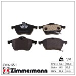 ZIMMERMANN Piduriklotsi komplekt,  ketaspidur 23116.195.1