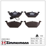 ZIMMERMANN Piduriklotsi komplekt,  ketaspidur 23131.195.1