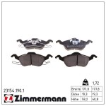 ZIMMERMANN Piduriklotsi komplekt,  ketaspidur 23154.190.1