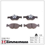 ZIMMERMANN Piduriklotsi komplekt,  ketaspidur 23181.175.1