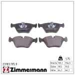ZIMMERMANN Piduriklotsi komplekt,  ketaspidur pb:z 23183.195.9