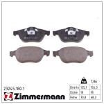 ZIMMERMANN Piduriklotsi komplekt,  ketaspidur 23245.180.1