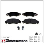 ZIMMERMANN Piduriklotsi komplekt,  ketaspidur 23253.160.1