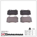 ZIMMERMANN Piduriklotsi komplekt,  ketaspidur 23271.175.1
