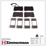 ZIMMERMANN Piduriklotsi komplekt,  ketaspidur 23273.160.2