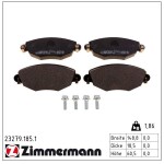 ZIMMERMANN Piduriklotsi komplekt,  ketaspidur 23279.185.1
