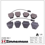 ZIMMERMANN Piduriklotsi komplekt,  ketaspidur 23280.180.1