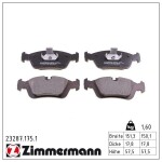 ZIMMERMANN  Piduriklotsi komplekt,ketaspidur 23287.175.1