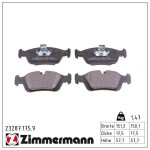 ZIMMERMANN Piduriklotsi komplekt,  ketaspidur pb:z 23287.175.9