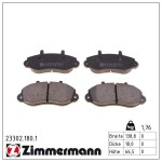 ZIMMERMANN Piduriklotsi komplekt,  ketaspidur 23302.180.1