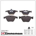 ZIMMERMANN  Piduriklotsi komplekt,ketaspidur 23312.200.1