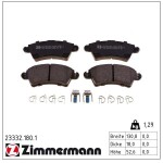 ZIMMERMANN Piduriklotsi komplekt,  ketaspidur 23332.180.1
