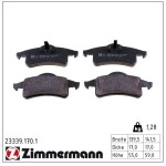 ZIMMERMANN Piduriklotsi komplekt,  ketaspidur 23339.170.1