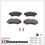 ZIMMERMANN Piduriklotsi komplekt,  ketaspidur 23346.190.1