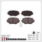 ZIMMERMANN Piduriklotsi komplekt,  ketaspidur 23354.140.1