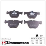 ZIMMERMANN Piduriklotsi komplekt,  ketaspidur 23397.190.1