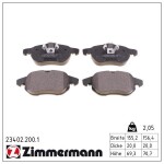 ZIMMERMANN Piduriklotsi komplekt,  ketaspidur 23402.200.1